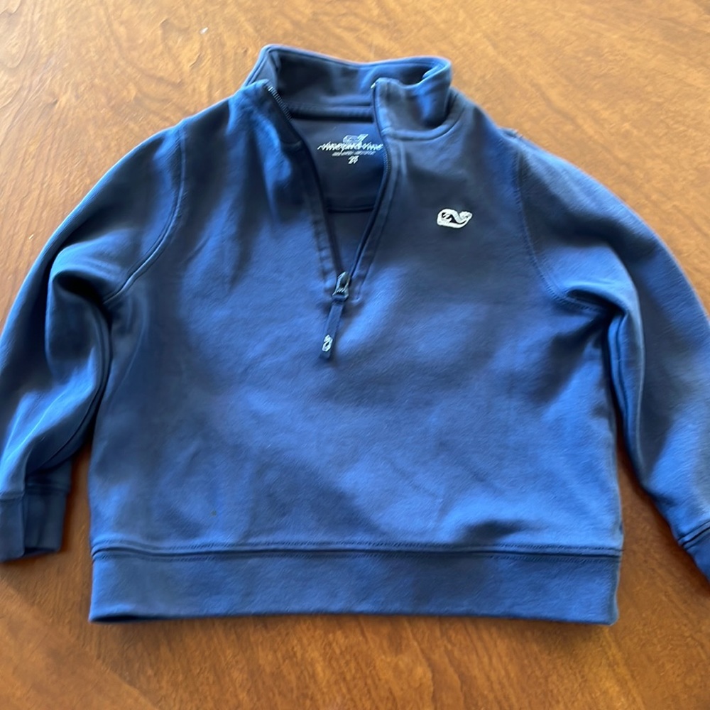 Size 2T Vineyard Vines zip up pull over
